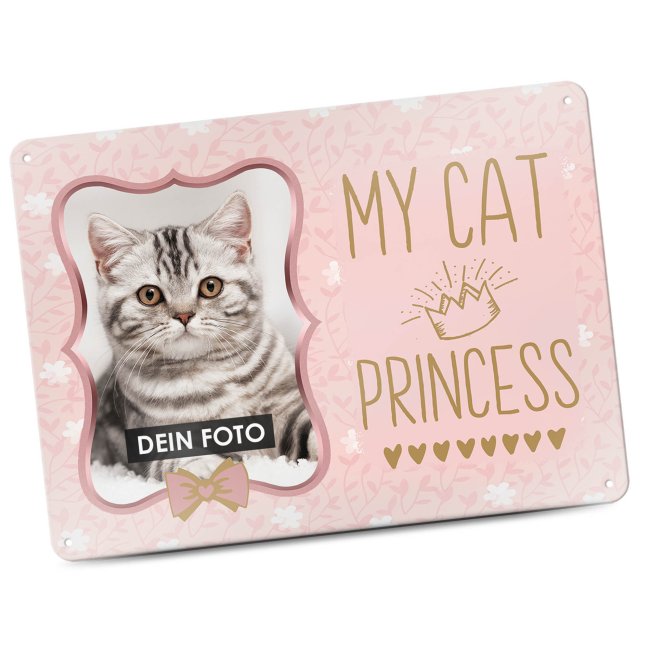 Bild von Katzenschild - My cat princess - mit Foto - DIN A6