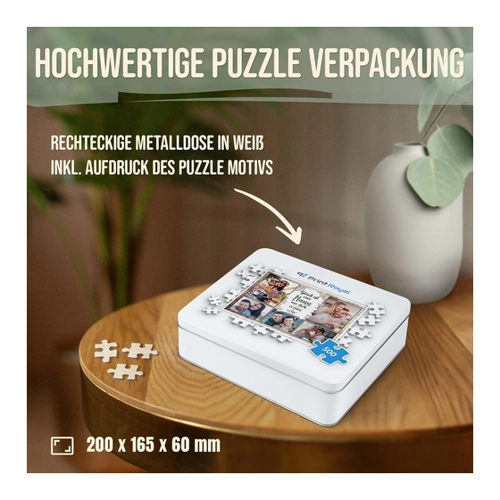 Bild von Foto-Puzzle mit 5 Fotos Bedrucken - Glück ist einen Mann wie Dich zu haben