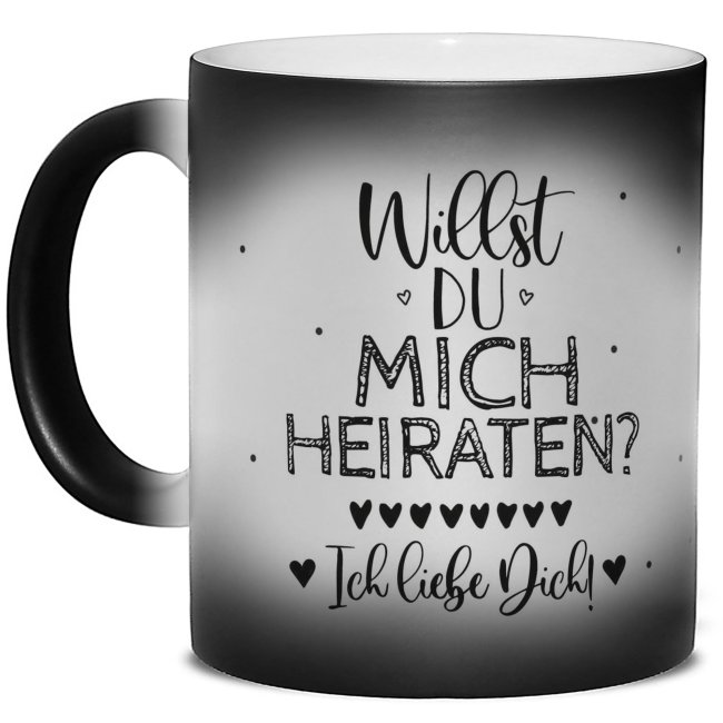 Bild von Zaubertasse - Willst du mich heiraten? - Magic Mug