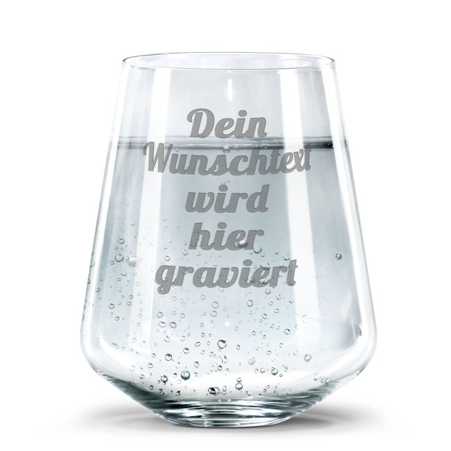 Bild von Trinkglas mit Gravur selbst gestalten