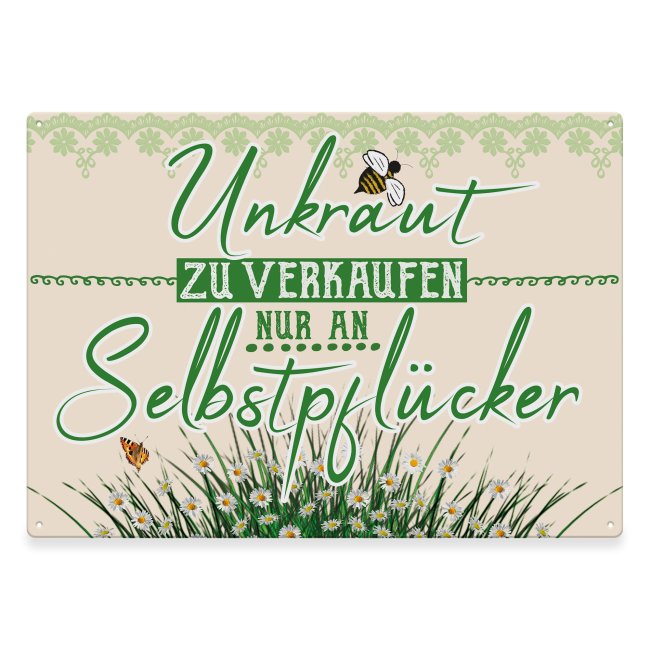 Bild von Outdoorschild - Unkraut zu verkaufen - 28 x 20 cm