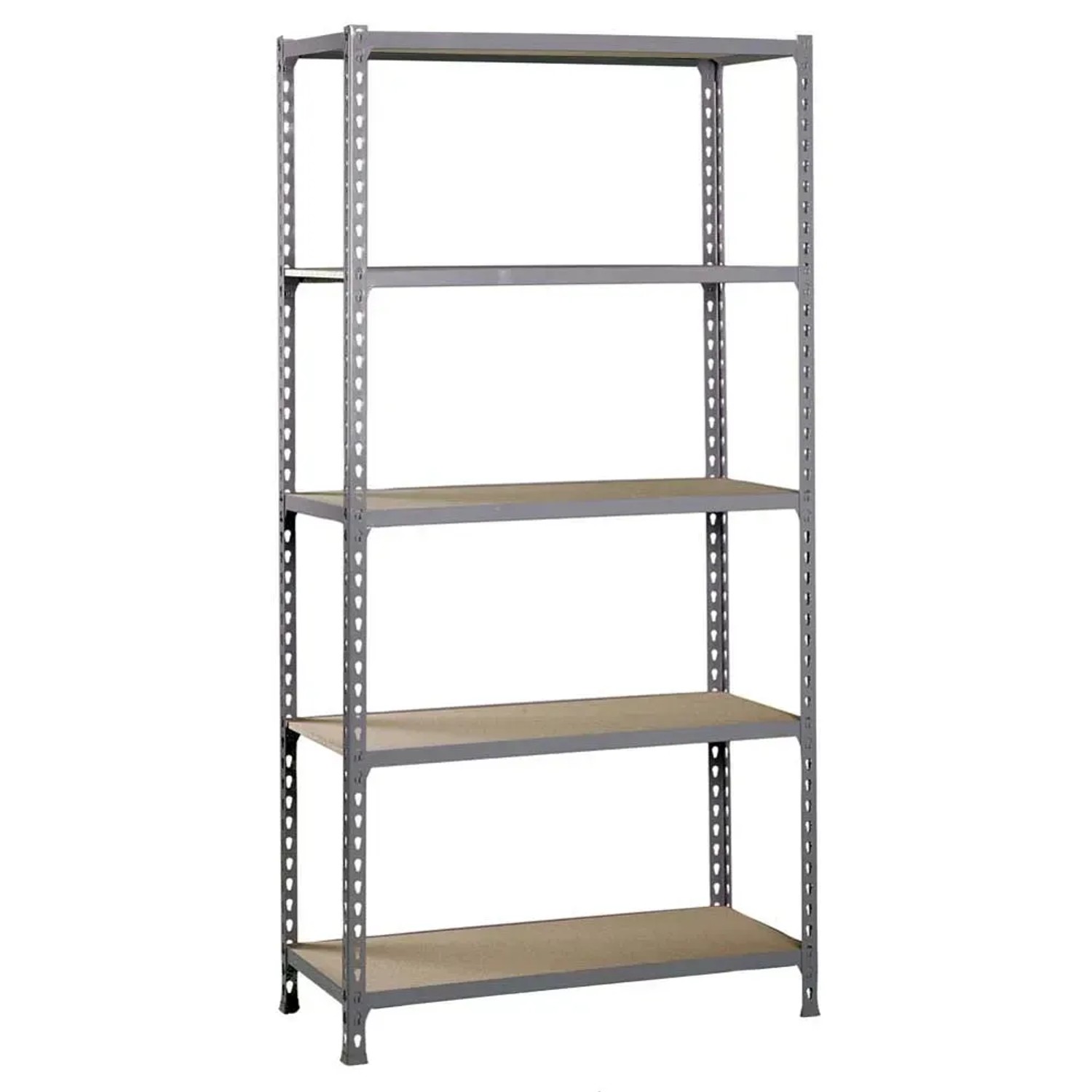 Bild von PROREGAL Schwerlastregal Muli HxBxT 180 x 90 x 40 cm 5 Fachböden Fachlast 150 kg Grau
