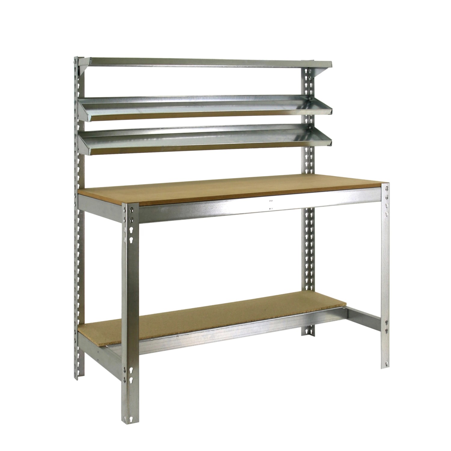 Bild von PROREGAL Werkbank Buffalo mit Frontablage HxBxT 84 x 150 x 76 cm Traglast 600 kg Verzinkt