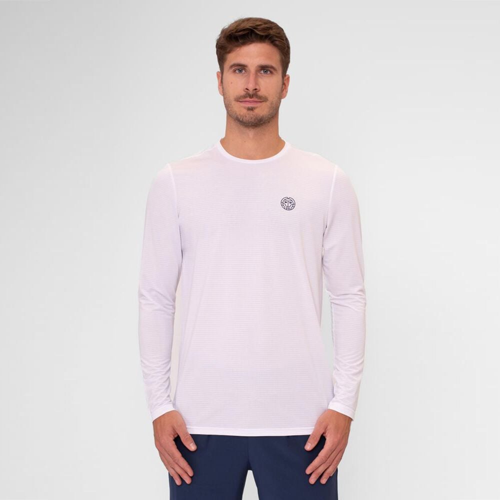 Bild von BIDI BADU Crew Roundneck Longsleeve Herren in weiß, Größe: XL