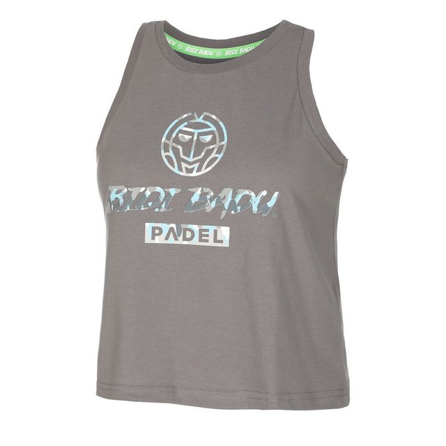 Bild von Bidi Badu Good Vibes Logo Chill Tank-top Damen Grau - Xs