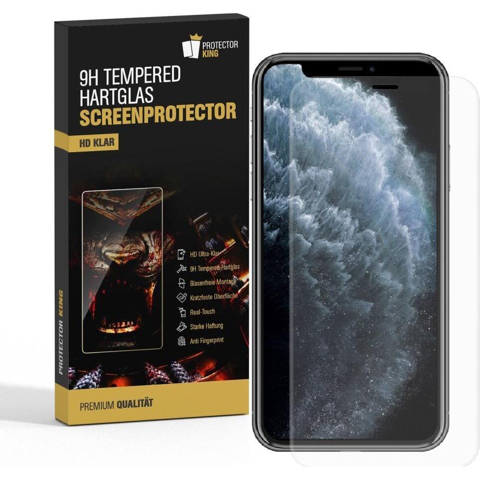 Bild von Protectorking 6x 3D A++ echtes Tempered 9H Panzerhartglas KLAR (6 Stück, Apple iPhone 11 Pro), Smartphone Schutzfolie, Transparent