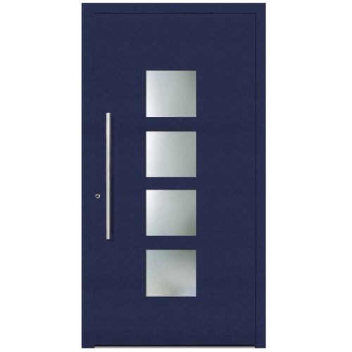 Bild von KNOCK Aluminium-Haustür »Marte«, stahlblau