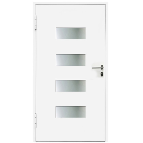Bild von KNOCK Aluminium-Haustür »Marte«, stahlblau