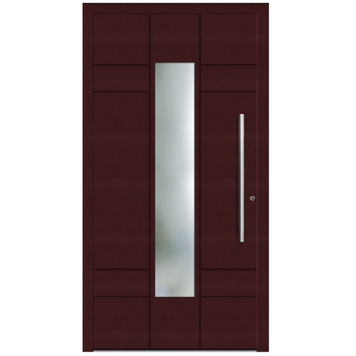 Bild von KNOCK Aluminium-Haustür »Terra Nova«, purpur - rot