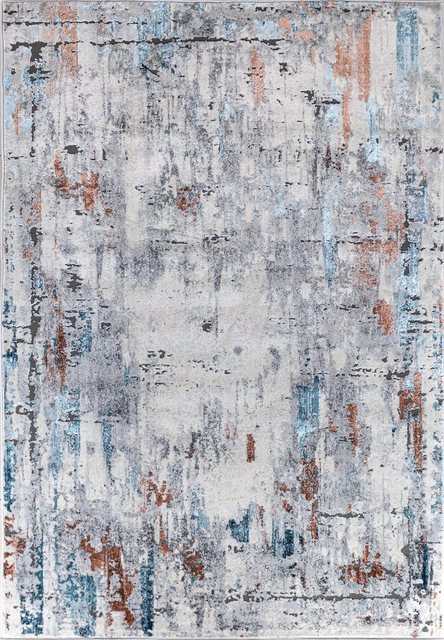 Bild von Carpetilla Designteppich Designer Wohnzimmer Teppich Carpetilla Harmony Designer Teppich Kurzflor Abstrakt Beige/Grau, Höhe: 11 mm, Kurzflor, Wohnzimmer, Flur