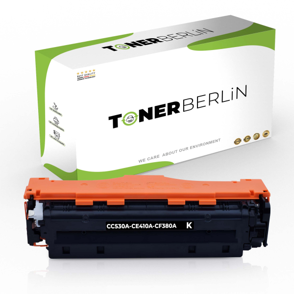 Bild von Rebuilt Toner kompatibel für HP Color Laserjet CP2125N / CC530A / 304A Toner Schwarz