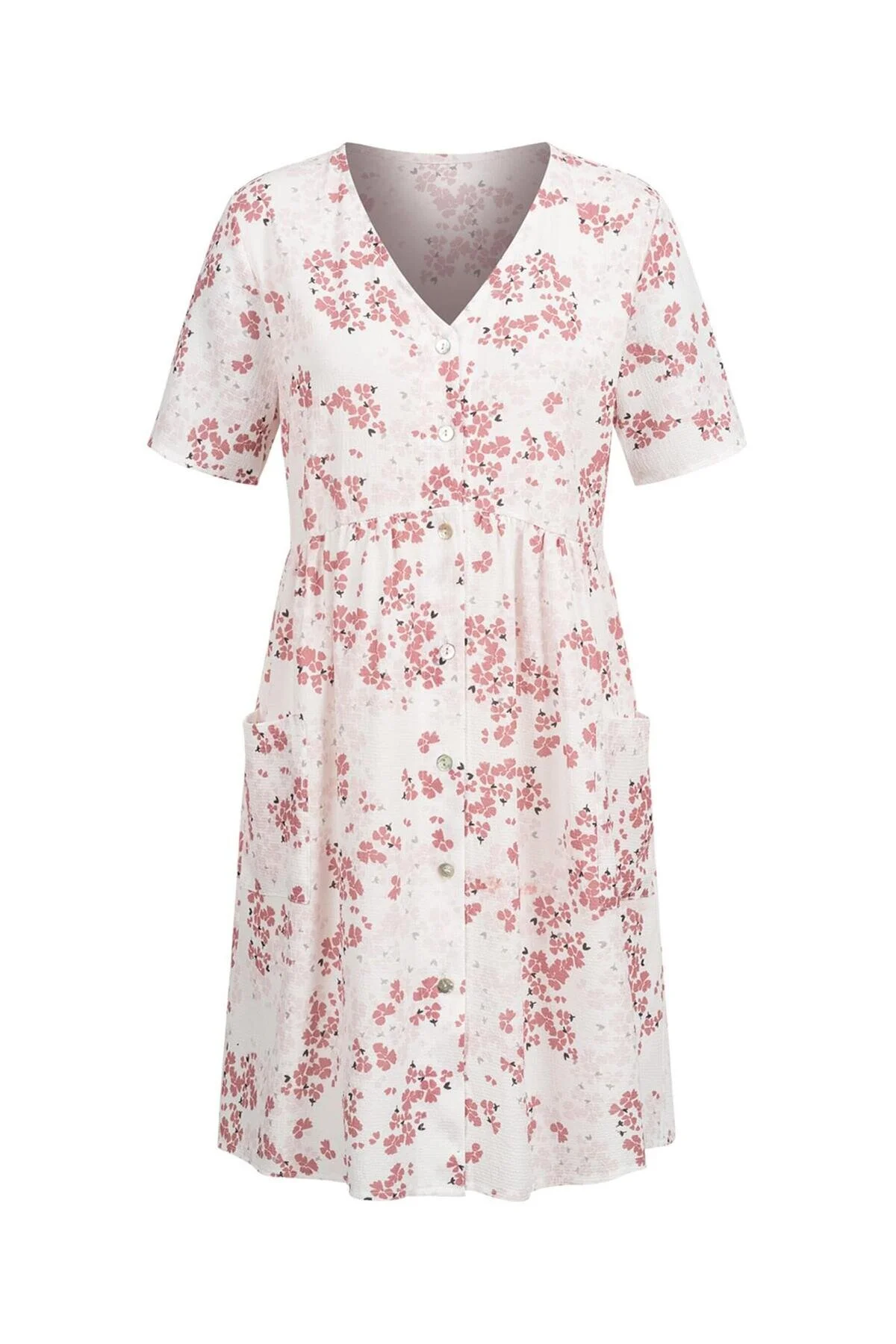 Bild von Cloud5ive Kleid Weiß Basic für Damen - XL