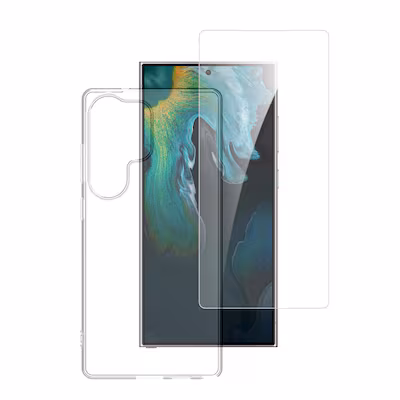 Bild von 4smarts 360° Protection Set (2 Stück, Samsung Galaxy S25 Ultra), Smartphone Schutzfolie, Transparent
