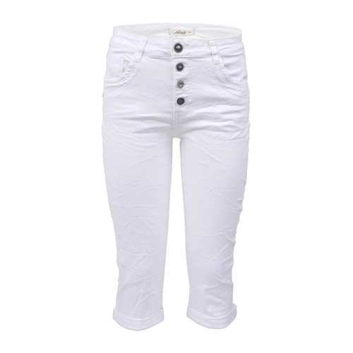 Bild von Jewelly Regular-fit-Jeans Capri Jeans im Crash-Look