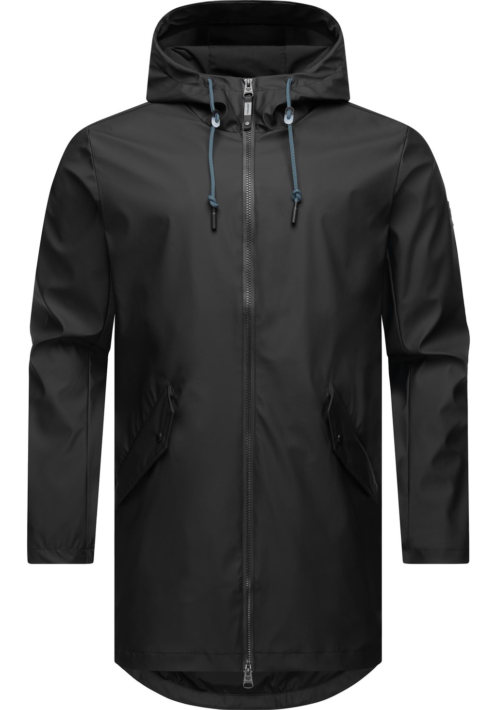 Bild von Ragwear Regenmantel "Sanwoy", Lange, wasserdichte Herren Regenjacke mit Kapuze