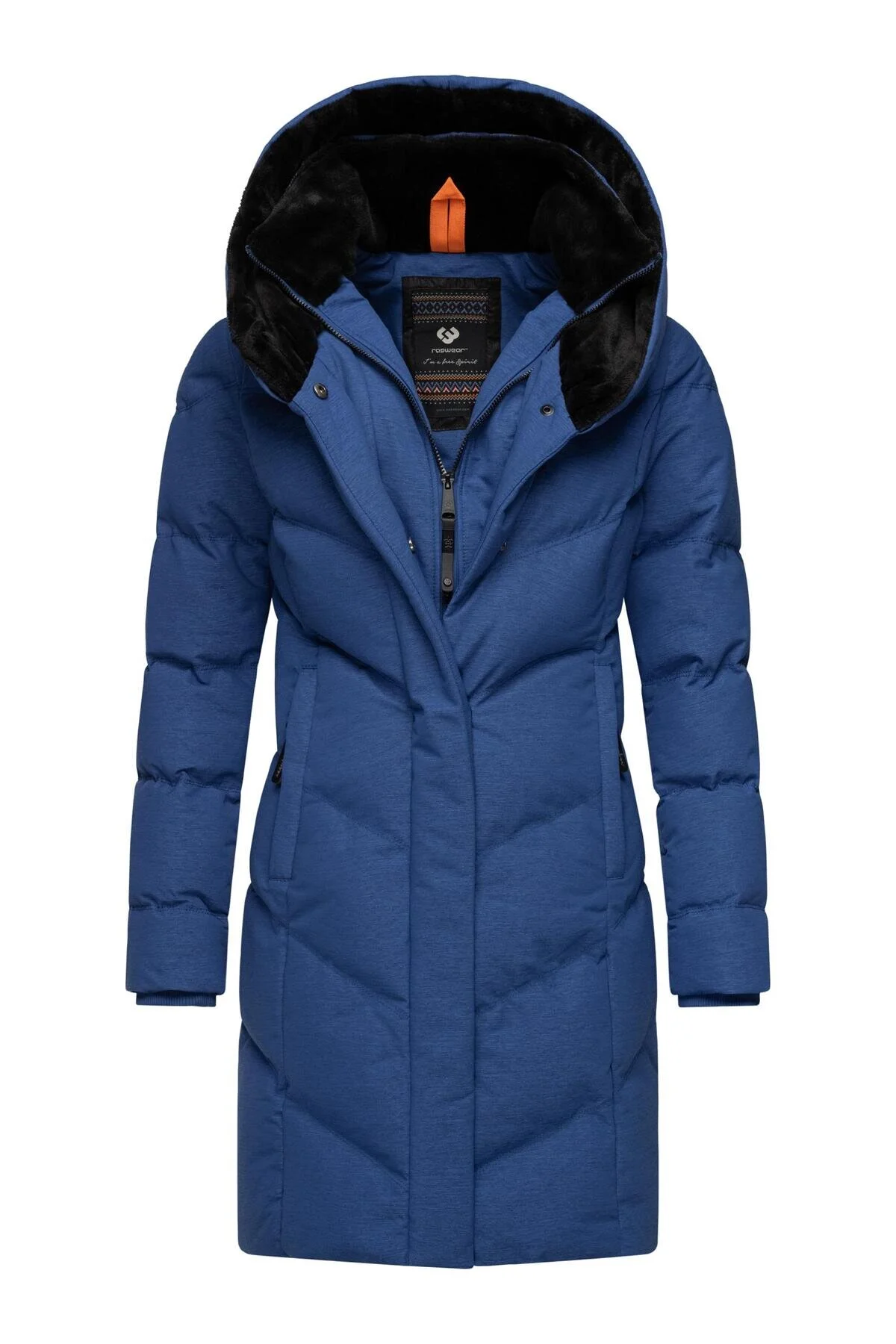Bild von Ragwear Steppmantel Natalka Cosy Damen Wintermantel mit flauschigem Kunstfell am Kragen