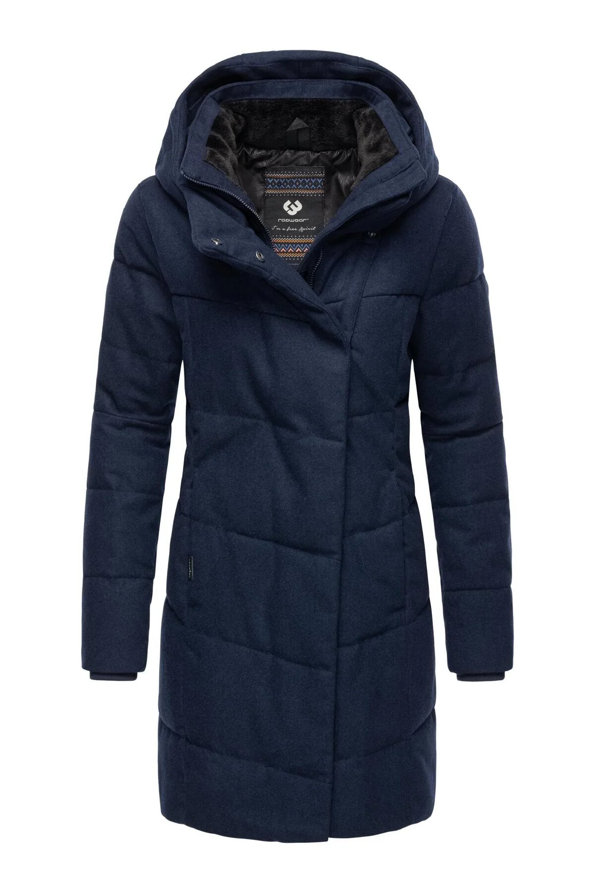 Bild von Ragwear Wintermantel Pavla Coat stylischer Damen Steppmantel in Woll-Optik