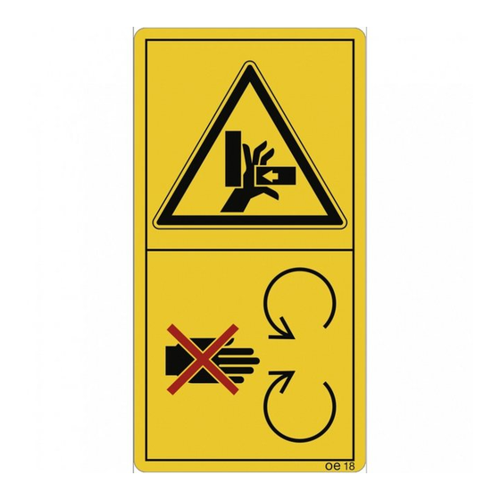 Bild von König Werbeanlagen Hinweisschild - Niemals in den Nadel- und Knoterbereich