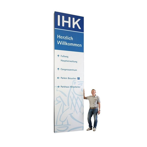 Bild von König Werbeanlagen Hinweisschild MADRID Silver Line Außenaufsteller Magnum XL