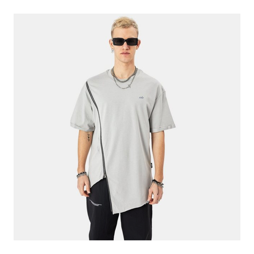 Bild von COFI Casuals T-Shirt Herren ZIP T-Shirt 320gsm 100% Cotton Oversize Fit