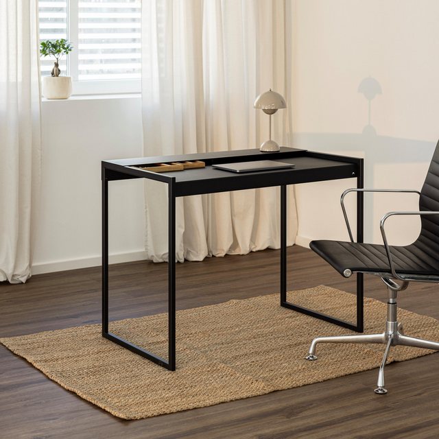 Bild von Metallbude Schreibtisch DONNA, mit abnehmbarer Ablage, Breite 100cm, Tiefe 60cm, Höhe 76cm