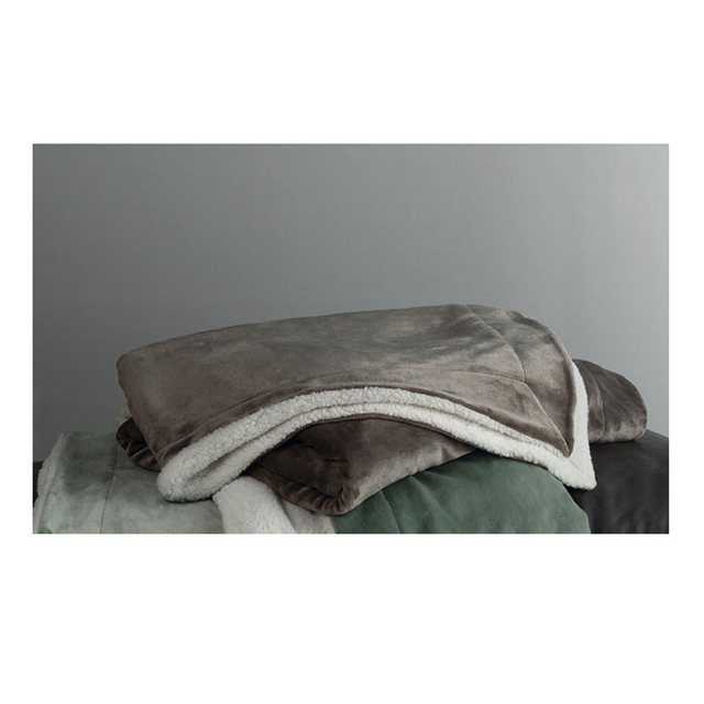 Bild von Wohndecke Kuschel Wendedecke Boston taupe Wohndecke Flausch Fell 150x200, Sympathica, Kuschelweich und angenehm wärmend