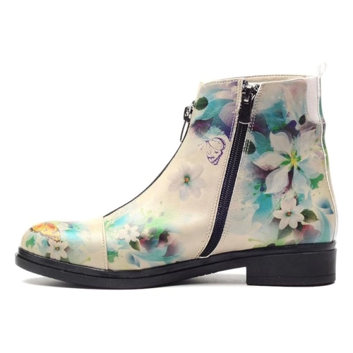 Bild von LaMarta Ankle Boots Damen Beige – Frühlingszauber für Ihre Füße