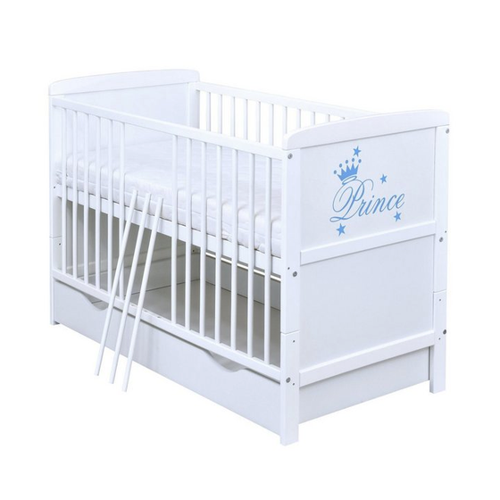 Bild von Baby-Delux Babybett Natalie Prince mit Bettkasten und Matratze