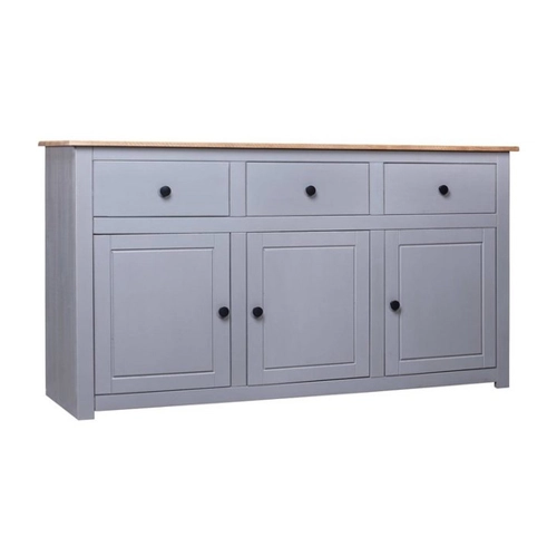 Bild von tinkaro Sideboard MORTEN aus Massivholz - Panama-Kiefer in Grau