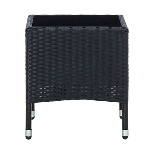 Bild von Furnicato Gartentisch Schwarz 40x40x45 cm – Stilvoll und Funktional für Ihren Außenbereich