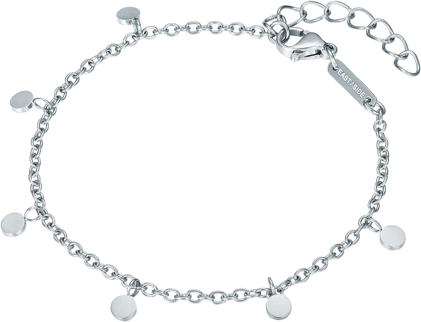 Bild von Eastside Damen Armband aus Edelstahl - Edelstahlarmband silber Ankerarmband