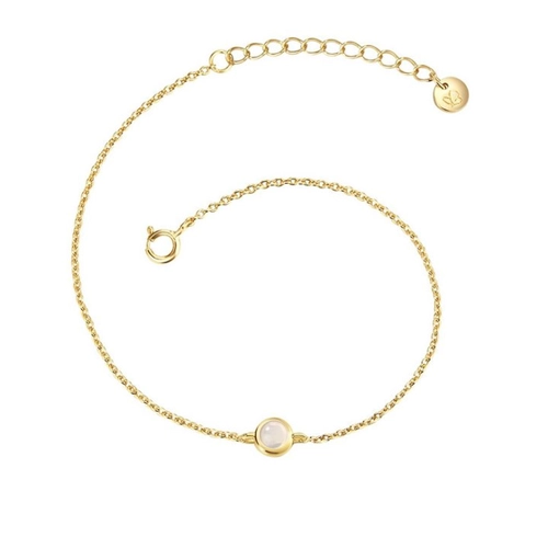 Bild von Glanzstücke München Silberarmband mit Mondstein – Eleganz für jeden Anlass