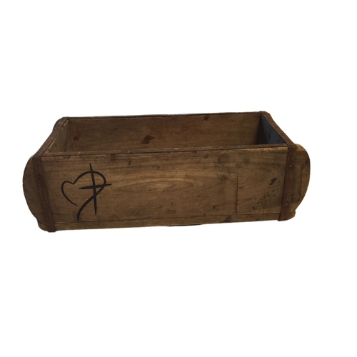 Bild von Rungassi Holz Aufbewahrung-Box Ziegelform Vintage Dekoration Herz