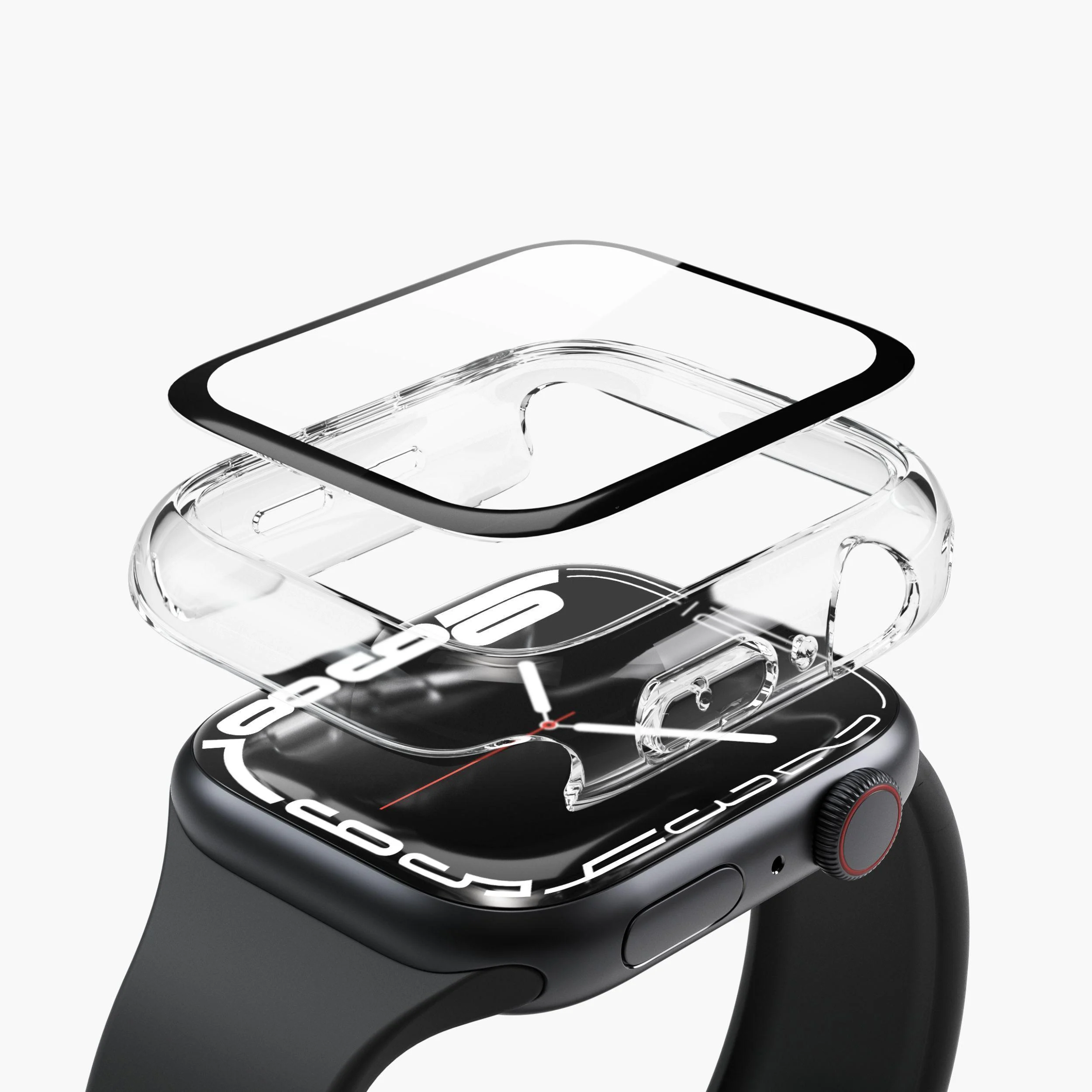 Bild von Vonmählen Displayschutz Thin Case Apple Watch 10 46 mm, Smartwatch Zubehör, Transparent