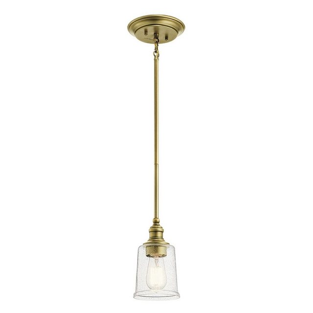 Bild von Licht-Erlebnisse Deckenleuchte LIODA, ohne Leuchtmittel, Deckenlampe Messing E27 Glas Metall Jugendstil
