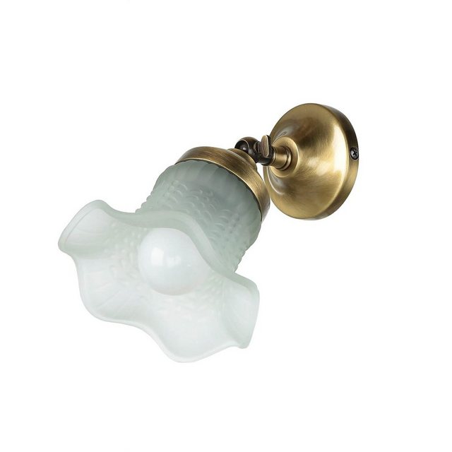 Bild von Licht-Erlebnisse Wandstrahler APPLIQUE VETRO 141, ohne Leuchtmittel, Messing Glas massiv E14 in Bronze verstellbar