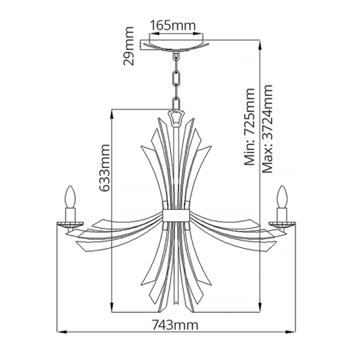 Bild von Licht-Erlebnisse Kronleuchter FARON – Eleganter Kristall-Lichtblick