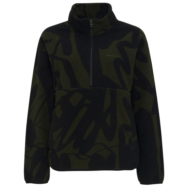 Bild von Mazine - Nash Printed Fleece Half Zip - Fleecepullover Gr XL schwarz