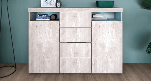 Bild von borchardt Möbel Highboard »Kapstadt«, Breite 139 cm