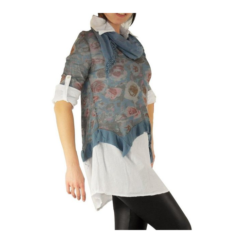 Bild von Stylisches 3-teiliges Blusenponcho Set für vielseitige Looks