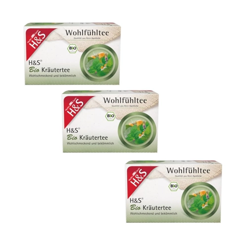 Bild von H&S Wohlfühltee Bio Kräutertee 3er Set