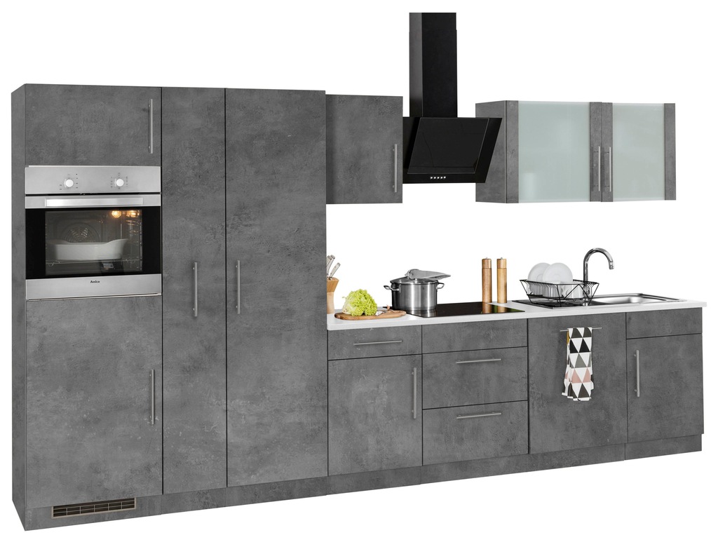 Bild von wiho Küchen Küchenzeile "Cali", mit E-Geräten, Breite 360 cm