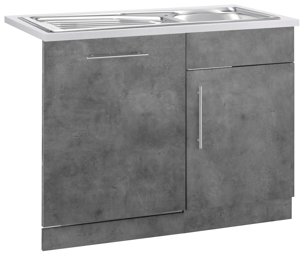 Bild von wiho Küchen Spülenschrank ""Cali"", 110 cm breit, inkl. Tür/Sockel für Geschirrspüler