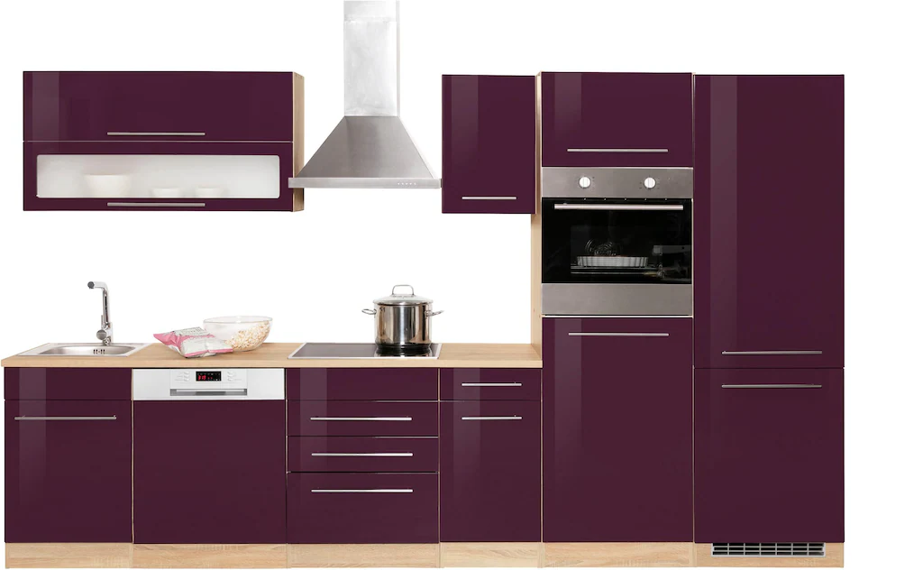 Bild von KOCHSTATION Küchenzeile "KS-Eton", mit E-Geräten, Breite 330 cm