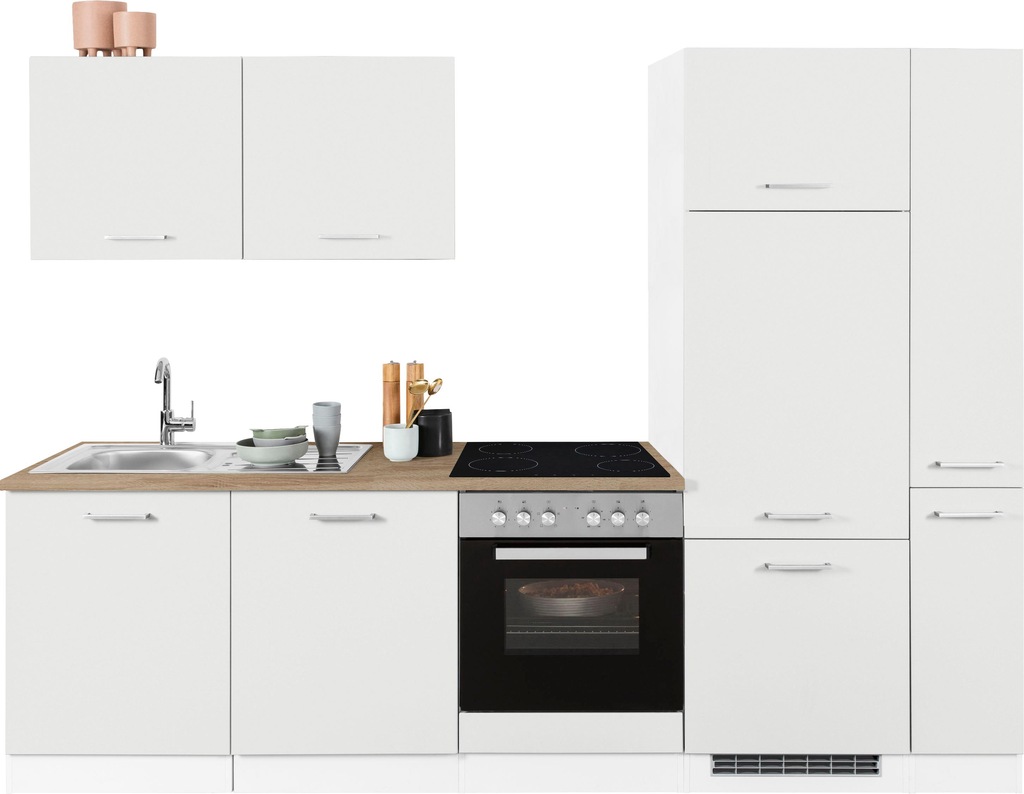 Bild von KOCHSTATION Küchenzeile "KS-Visby", ohne E-Geräte, Breite 270 cm für Kühlschrank