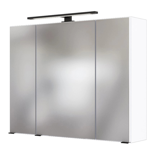 Bild von Held Spiegelschrank Rom Weiß 80 cm mit Softclose Türen