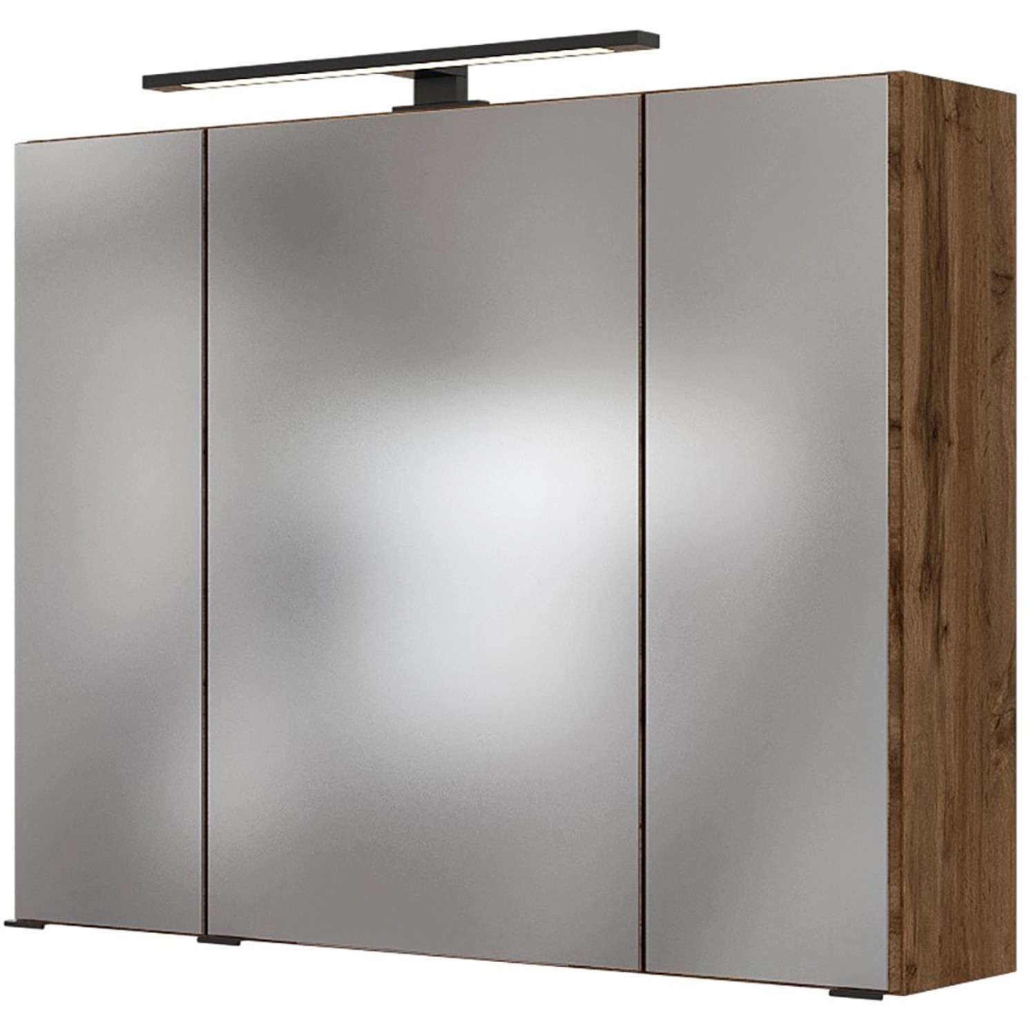 Bild von Held Spiegelschrank Rom Eiche 80 cm mit Softclose Türen
