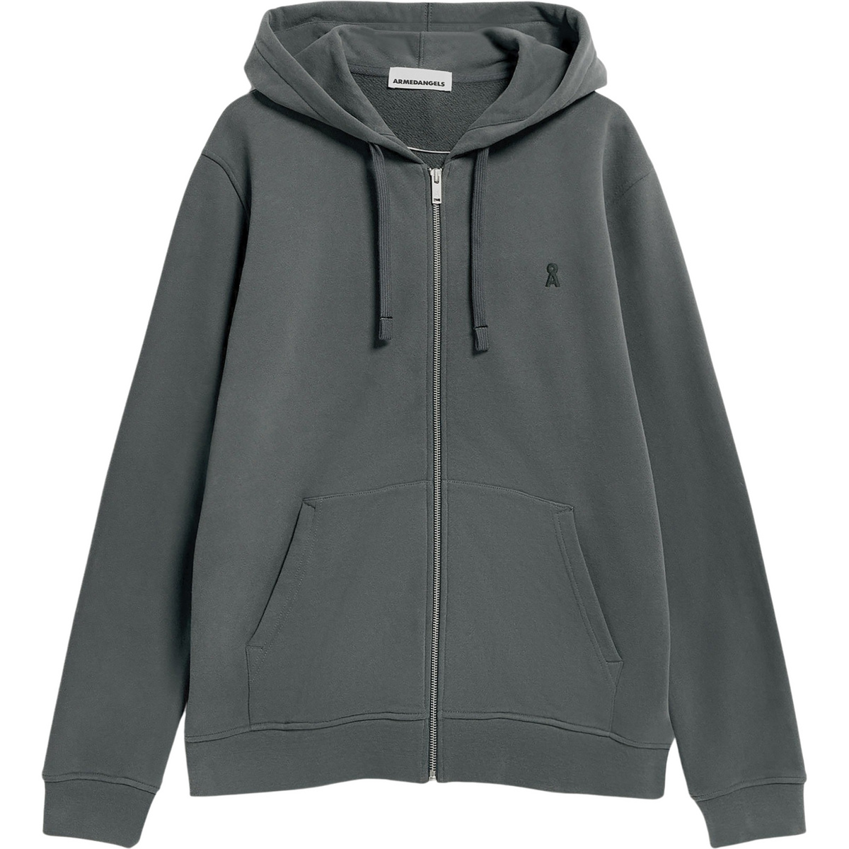 Bild von ARMEDANGELS Herren Sweatjacke aus Bio-Baumwoll Mix SAROMIAAN Comfort Regular Fit L Space Steel