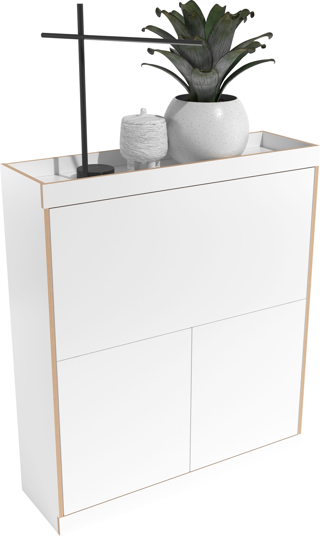 Bild von Müller SMALL LIVING Sekretär "FLAI Home-Office kompakt", drei Rückwände: Melamin, magnetisch oder mit 6mm dickem Bulletin Board