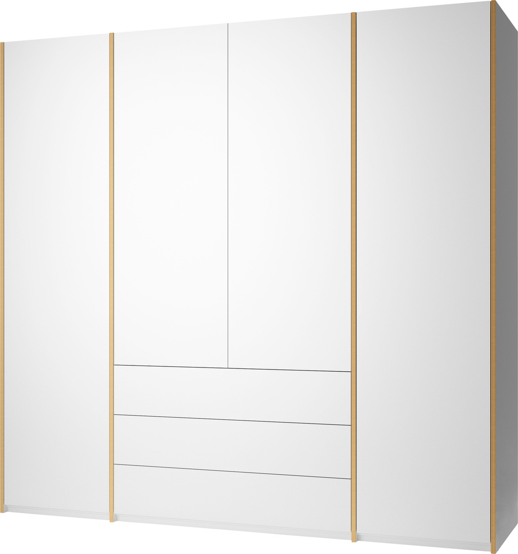 Bild von Müller SMALL LIVING Drehtürenschrank "Modular Plus Variante 5", inklusive 3 Schubladen im mittleren Bereich